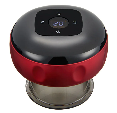 Electric Vacuum Cupping Massager with Heat for Back, Neck, Arms, and Body Therapy
